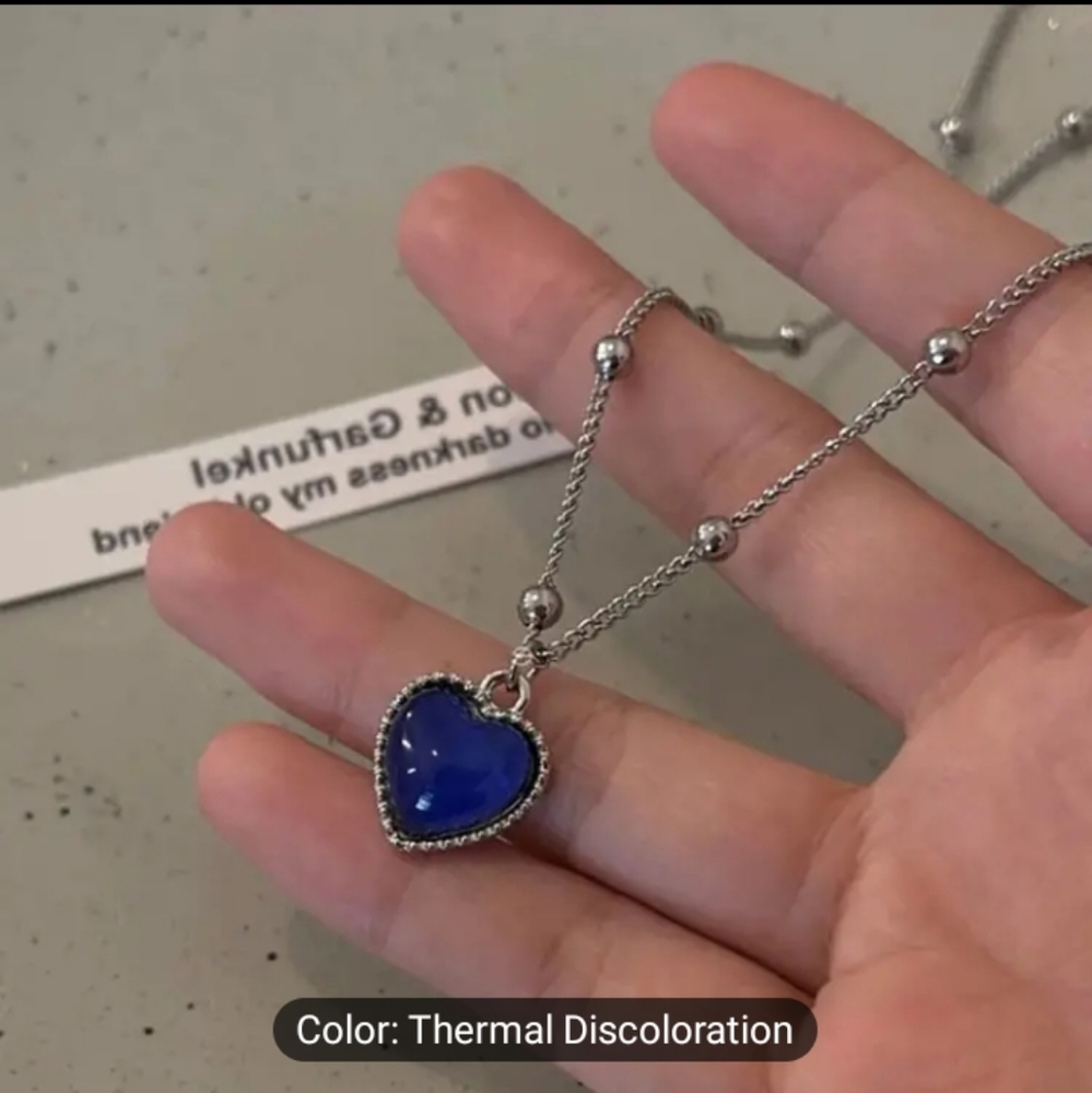 Thermal Color Changing Heart necklace